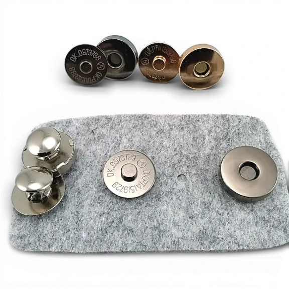 18 mm Çanta Mıknatısı Çift Taraf Troklu - Mıknatıslı Çanta Çıt Çıtı Plus Kalite SB 10132CT