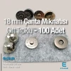 18 mm Çanta Mıknatısı Çift Taraf Troklu - Mıknatıslı Çanta Çıt Çıtı Plus Kalite SB 10132CT