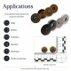 18 mm Standard Quality Magnetic Bag Snap Closure SB 2818 in metal for secure fastening in bags and accessories