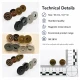 18 mm Standard Quality Magnetic Bag Snap Closure SB 2818 in metal for secure fastening in bags and accessories