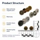 18 mm Standard Quality Magnetic Bag Snap Closure SB 2818 in metal for secure fastening in bags and accessories