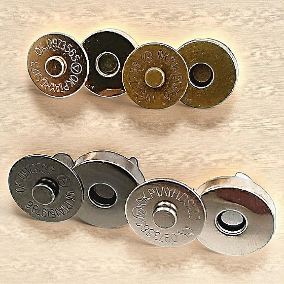 Çanta Mıknatısı 18 mm - Mıknatıslı Çanta Çıt Çıtı Standart Kalite SB 2818
