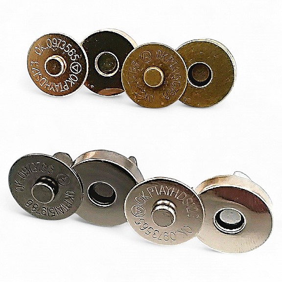 Çanta Mıknatısı 18 mm - Mıknatıslı Çanta Çıt Çıtı Standart Kalite SB 2818