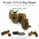 18 mm Double-Prong Magnetic Bag Snap Closure SB 2824 for secure bag fastening