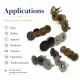18 mm Double-Prong Magnetic Bag Snap Closure SB 2824 for secure bag fastening