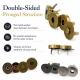 18 mm Double-Prong Magnetic Bag Snap Closure SB 2824 for secure bag fastening
