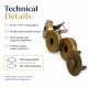 18 mm Double-Prong Magnetic Bag Snap Closure SB 2824 for secure bag fastening