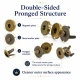 18 mm Double-Prong Magnetic Bag Snap Closure SB 2824 for secure bag fastening