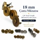 18 mm Double-Prong Magnetic Bag Snap Closure SB 2824 for secure bag fastening