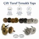 18 mm Double-Prong Magnetic Bag Snap Closure SB 2824 for secure bag fastening