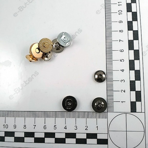 14 mm Çanta Mıknatısı Tek Taraf Troklu - Mıknatıslı Çanta ÇıtÇıtı Plus Kalite SB S-611