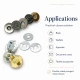14 mm Magnetic Bag Snap Button - Double-Sided Prong Type - Durable Metal Closure for Bags and Accessories
