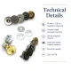 14 mm Magnetic Bag Snap Button - Double-Sided Prong Type - Durable Metal Closure for Bags and Accessories