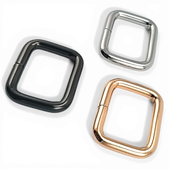 Dikdörtgen Toka 2.5 cm Çerçeve Toka Özel Metal Kaplama - Kalın Model SB 1215