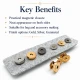 14 mm Double-Prong Magnetic Bag Snap Closure SB S-611CT made of durable metal for secure closure in bags and accessories