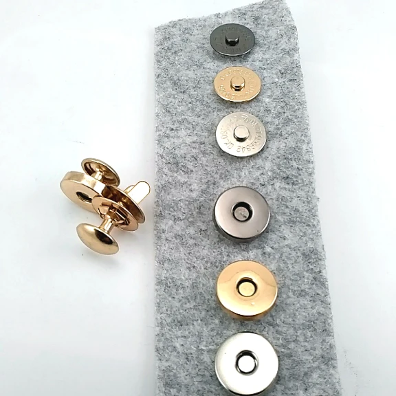 14 mm Çanta Mıknatısı Çift Taraf Troklu - Mıknatıslı Çanta ÇıtÇıtı Plus Kalite SB S-611CT