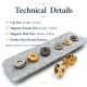14 mm Double-Prong Magnetic Bag Snap Closure SB S-611CT made of durable metal for secure closure in bags and accessories