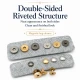 14 mm Double-Prong Magnetic Bag Snap Closure SB S-611CT made of durable metal for secure closure in bags and accessories