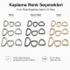 3 cm Özel Kaplama D Toka D Halka Demir S 16336, 1,5 cm kayış ve askı sistemleri için ideal metal aksesuar