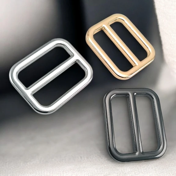 2.5 cm Kare Ayar Tokası Özel Metal Kaplama Renk - Tasma Ayar Tokası S 20386