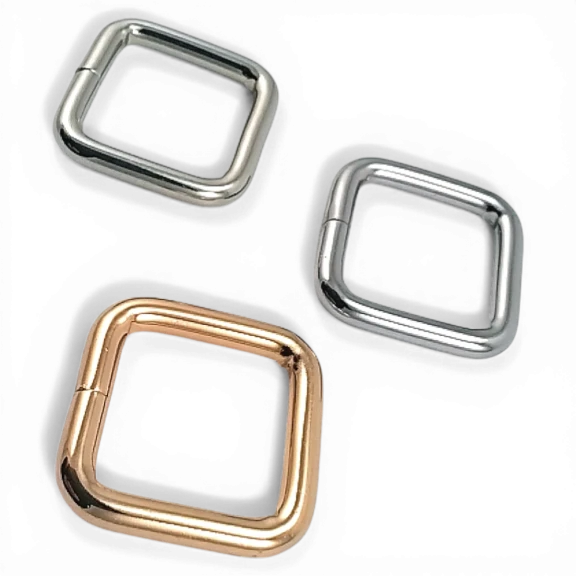 2 cm Kare Toka - Çerçeve Toka Özel Metal Kaplama S 9775