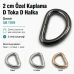 2 cm Özel Kaplama D Toka D Halka Demir SB 1159