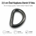 2.5 cm / 25 mm / 0.98 in Special Coated Iron D Ring SB 1175