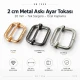 Metal Askı Ayar Tokası 2 cm Tek Sürgülü Özel Kaplama SB 1255 - 5 cm genişliğinde, metal malzemeden üretilmiş, çanta ve
