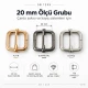 Metal Askı Ayar Tokası 2 cm Tek Sürgülü Özel Kaplama SB 1255 - 5 cm genişliğinde, metal malzemeden üretilmiş, çanta ve