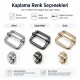2,5 cm Metal Askı Ayar Tokası Tek Sürgülü SB 1261 - 25 mm genişliğindeki kayışlar için ideal ayar çözümü