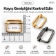 2,5 cm Metal Askı Ayar Tokası - Tek Sürgülü Özel Kaplamalı, çanta ve aksesuarlar için ideal ayar çözümü