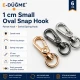 1 cm Küçük Badem Kanca Papağan Kanca Yaylı Döner Kanca SB 17017, metal zamak malzemeden üretilmiş, çanta, kemer ve el