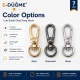 1 cm Küçük Badem Kanca Papağan Kanca Yaylı Döner Kanca SB 17017, metal zamak malzemeden üretilmiş, çanta, kemer ve el