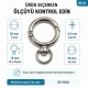 2 cm yaylı anahtarlık halkası, zamak metal, çanta ve aksesuar kullanımı için ideal