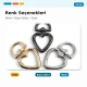15 mm Heart-Shaped Spring Ring for Bags, Metal Buckle with Durable Finish, Ideal for Bags and Outdoor Gear