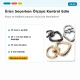 15 mm Heart-Shaped Spring Ring for Bags, Metal Buckle with Durable Finish, Ideal for Bags and Outdoor Gear