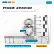 15 mm Heart-Shaped Spring Ring for Bags, Metal Buckle with Durable Finish, Ideal for Bags and Outdoor Gear