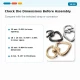 15 mm Heart-Shaped Spring Ring for Bags, Metal Buckle with Durable Finish, Ideal for Bags and Outdoor Gear