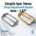 Metal Askı Ayar Tokası 4 cm Tek Sürgülü Özel Kaplama Dar Model SB 24710