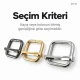 1.5 cm Metal Askı Ayar Tokası - Tek Sürgülü Geniş Model, Özel Kaplama, Dayanıklı Metal Aksesuar