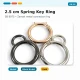 2,5 cm Anahtarlık Yaylı Halkası - Yaylı Sabit 1,2 cm Anahtarlık Halka Toka SB 8975, zamak metal malzeme ile çantalar ve