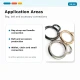 2,5 cm Anahtarlık Yaylı Halkası - Yaylı Sabit 1,2 cm Anahtarlık Halka Toka SB 8975, zamak metal malzeme ile çantalar ve