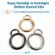 25 mm Fixed Spring-Loaded Keychain Ring SB 8975 with 12 mm Lower Opening for Bags and Accessories