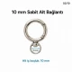 20 mm Fixed Spring-Loaded Keychain Ring SB 9019 for bags and accessories, made of zamak metal with multiple finish options.