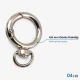 20 mm Fixed Spring-Loaded Keychain Ring SB 9019 for bags and accessories, made of zamak metal with multiple finish options.