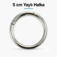 5 cm Yaylı Halka – Zamak Metal Çanta Halka Tokası SB 9179