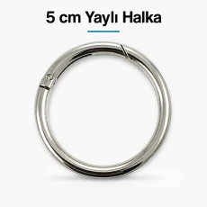 5 cm Yaylı Halka – Zamak Metal Çanta Halka Tokası SB 9179