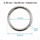 5 cm Yaylı Halka SB 9179 - Zamak Metal Çanta Halka Tokası, 50 mm iç ölçü, dayanıklı ve pratik bağlantı elemanı