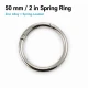 5 cm Yaylı Halka SB 9179 - Zamak Metal Çanta Halka Tokası, 50 mm iç ölçü, dayanıklı ve pratik bağlantı elemanı