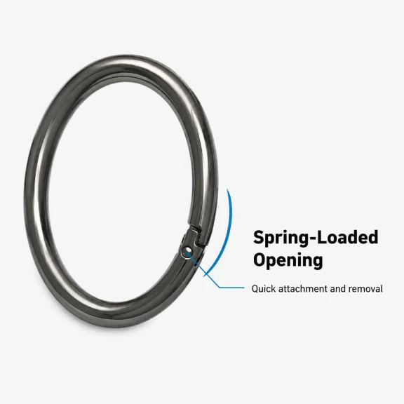 5 cm Yaylı Halka SB 9179 - Zamak Metal Çanta Halka Tokası, 50 mm iç ölçü, dayanıklı ve pratik bağlantı elemanı